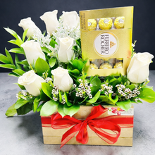 Load image into Gallery viewer, Sweet Romance Rose &amp; Chocolate Gift Box
